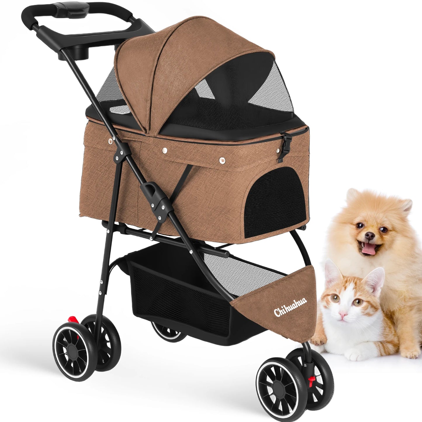 CHIHUAHUA 3 in 1 Pet Stroller With Removable Carrier