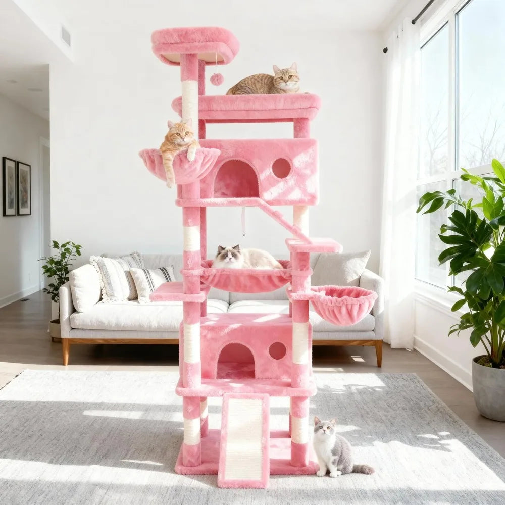 Cat Tree Tower With Scratching Posts Perches And Caves