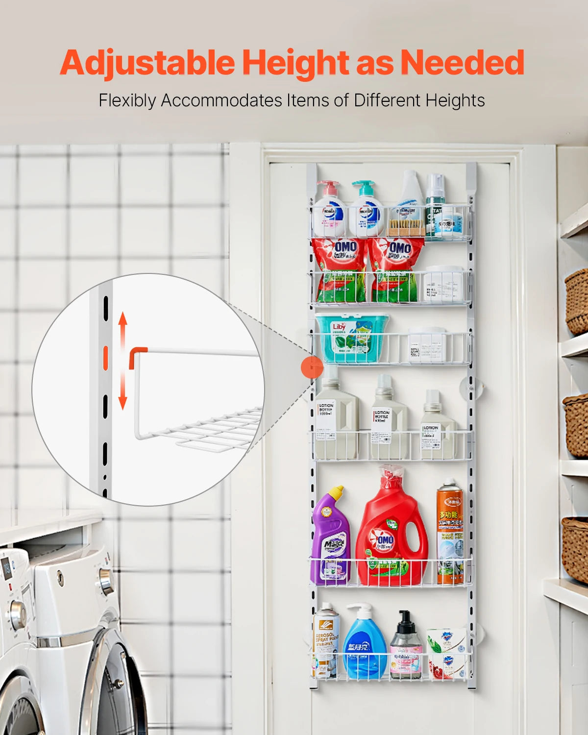 VEVOR Over the Door Pantry Organizer Heavy Duty Spice Rack