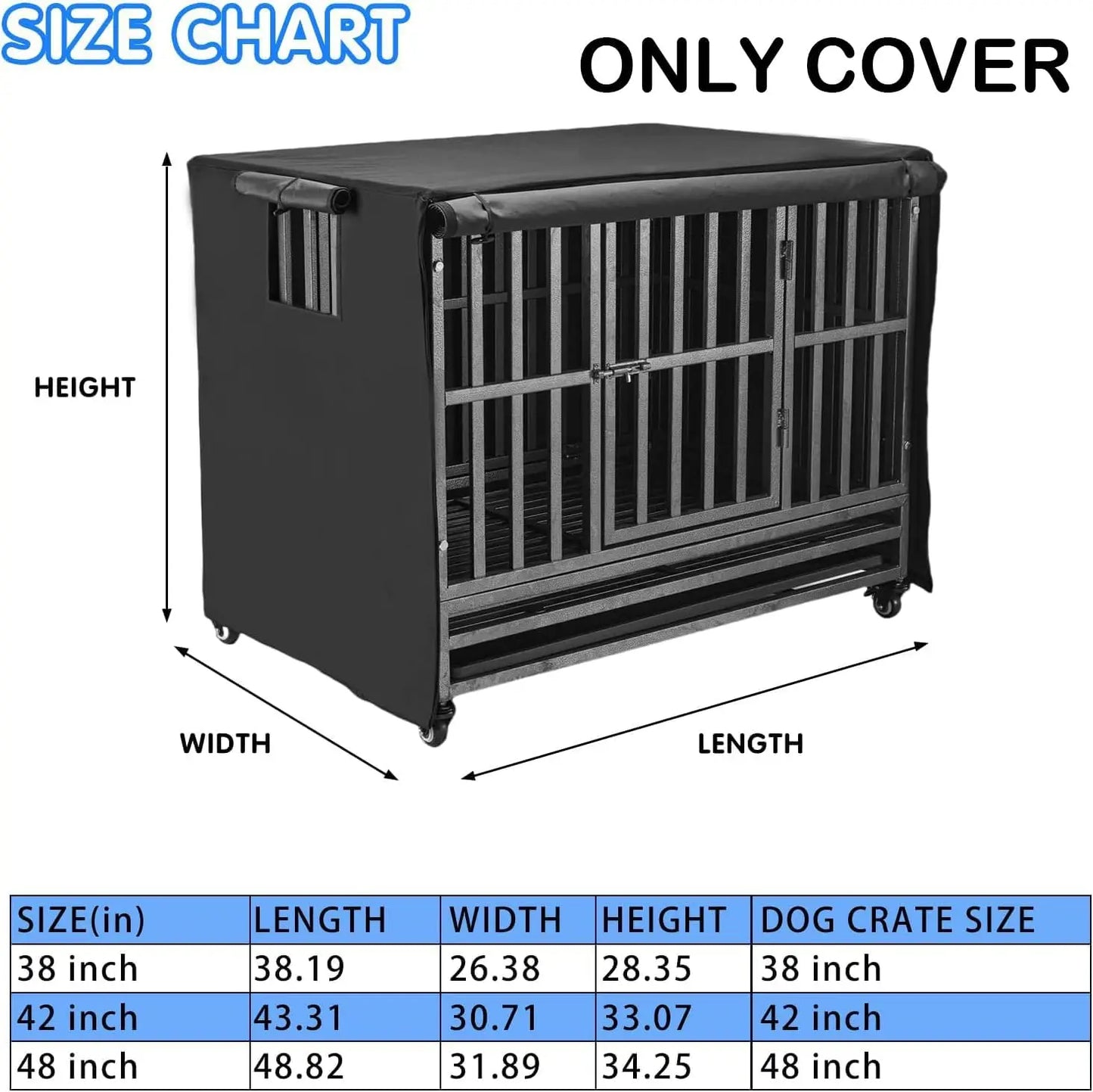 Heavy Duty Dog Crate Cover With Insulation And Breathable Window