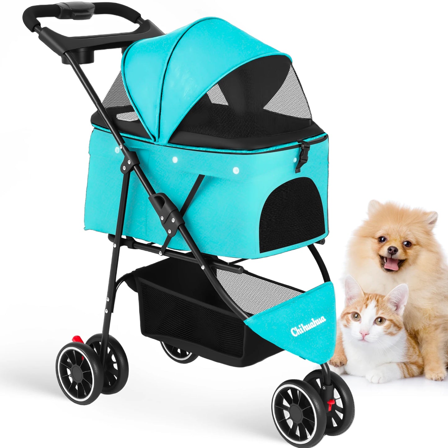 CHIHUAHUA 3 in 1 Pet Stroller With Removable Carrier