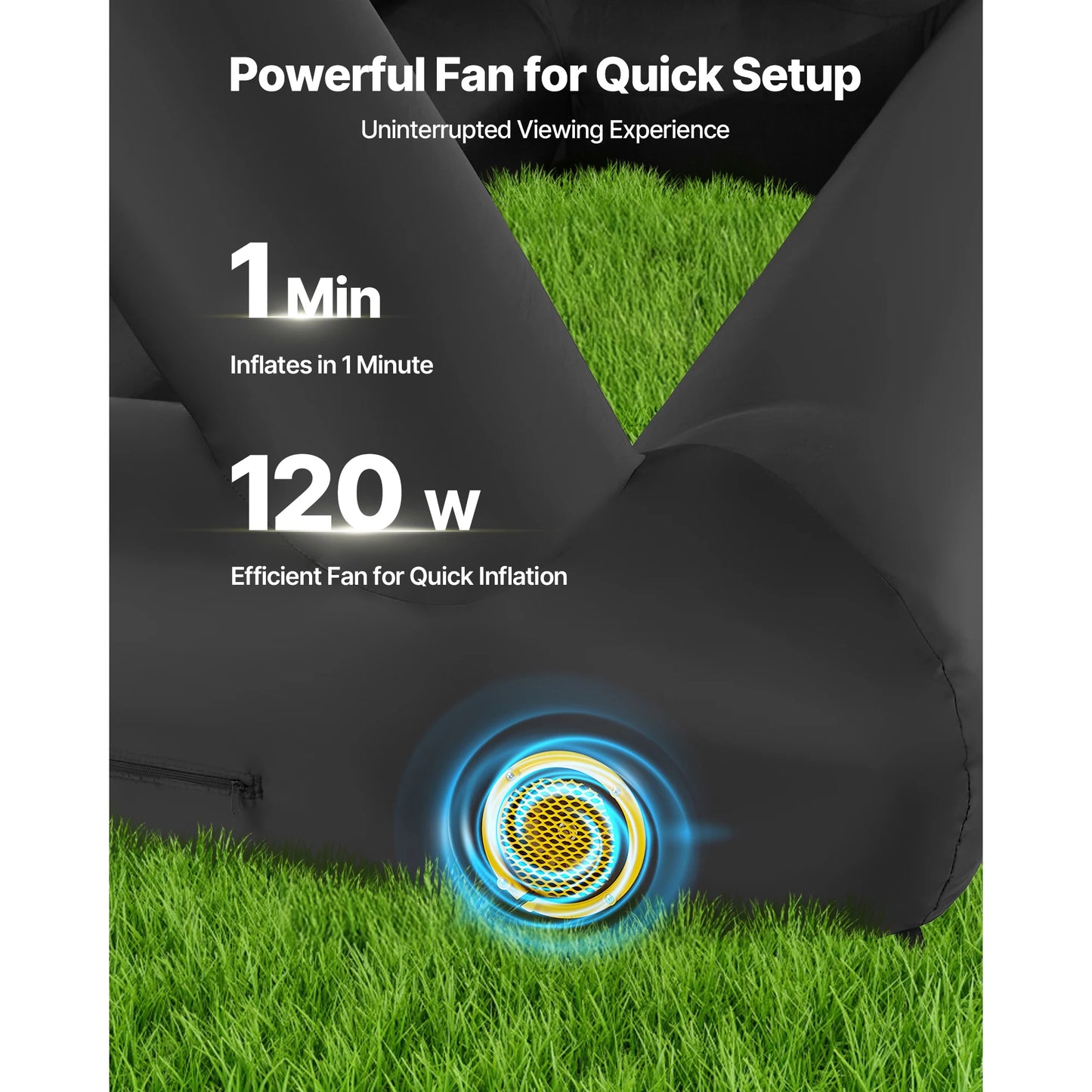 SucceBuy Inflatable Projector Screen With 120W Air Blower For Outdoor Theater