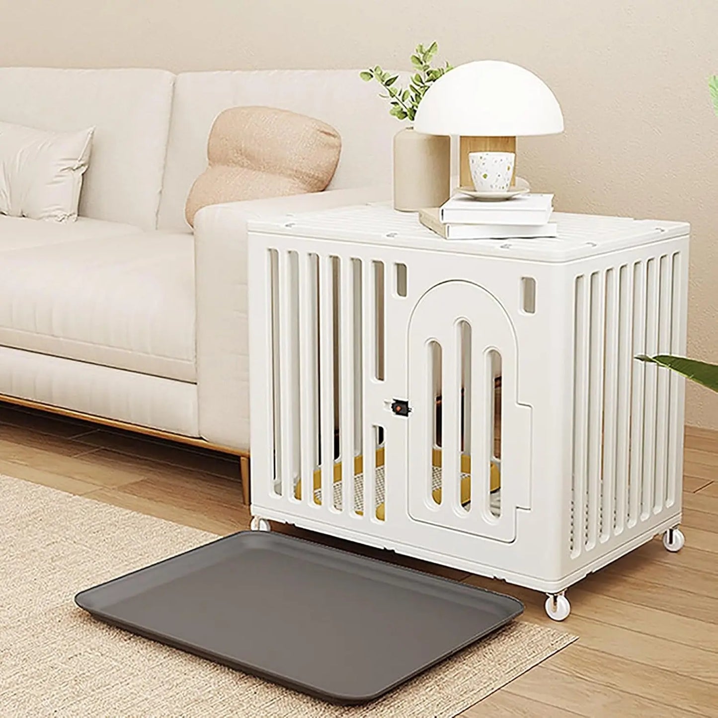 Kitten Enclosure Indoor Cat Cage With Wheel Lock Portable