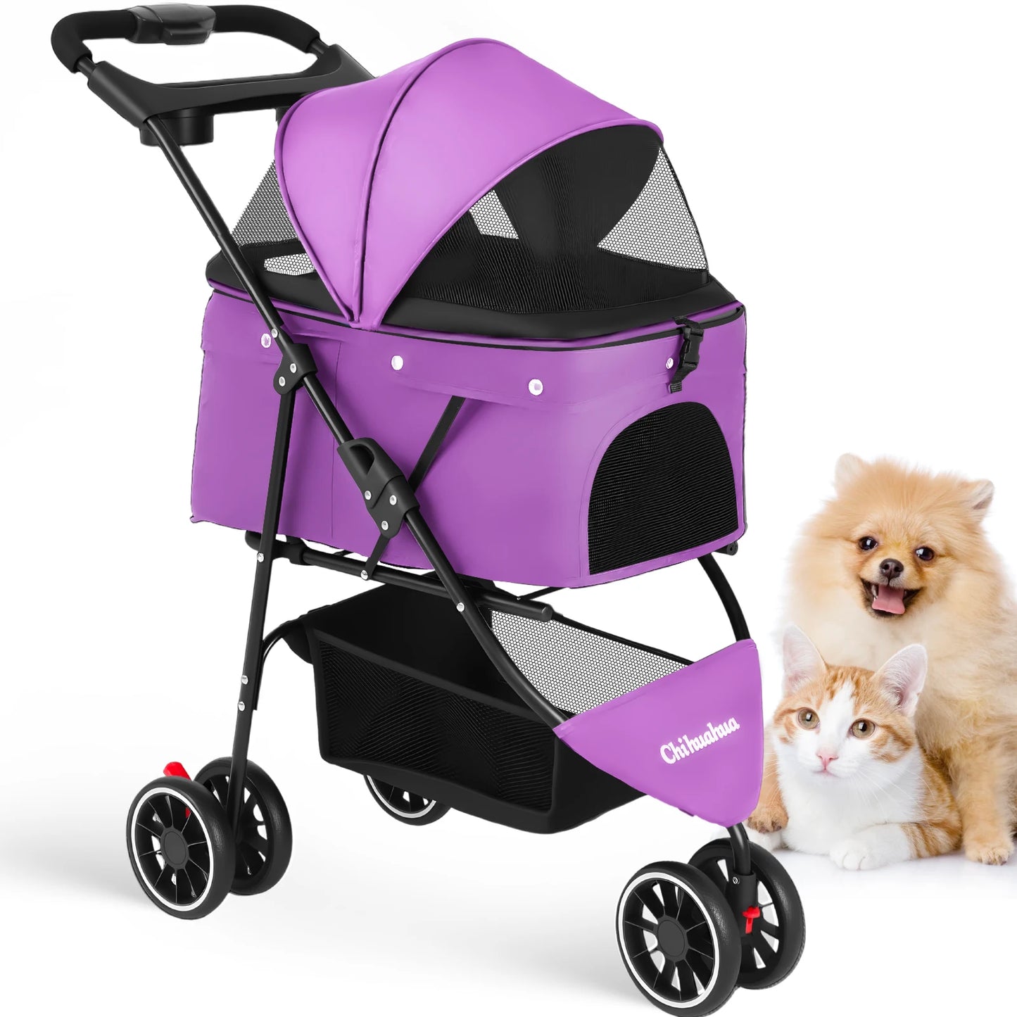 CHIHUAHUA 3 in 1 Pet Stroller With Removable Carrier
