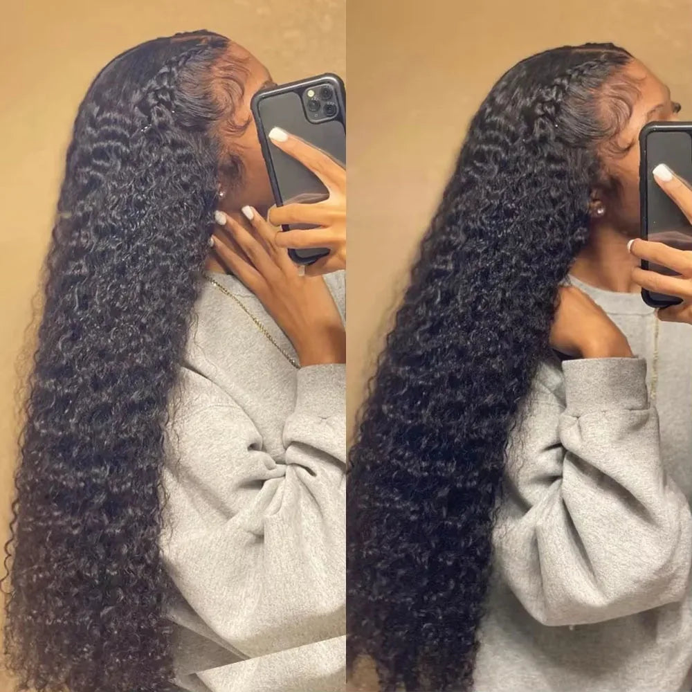 UVEOUS Deep Wave Lace Front Premium Remy Human Hair Wig