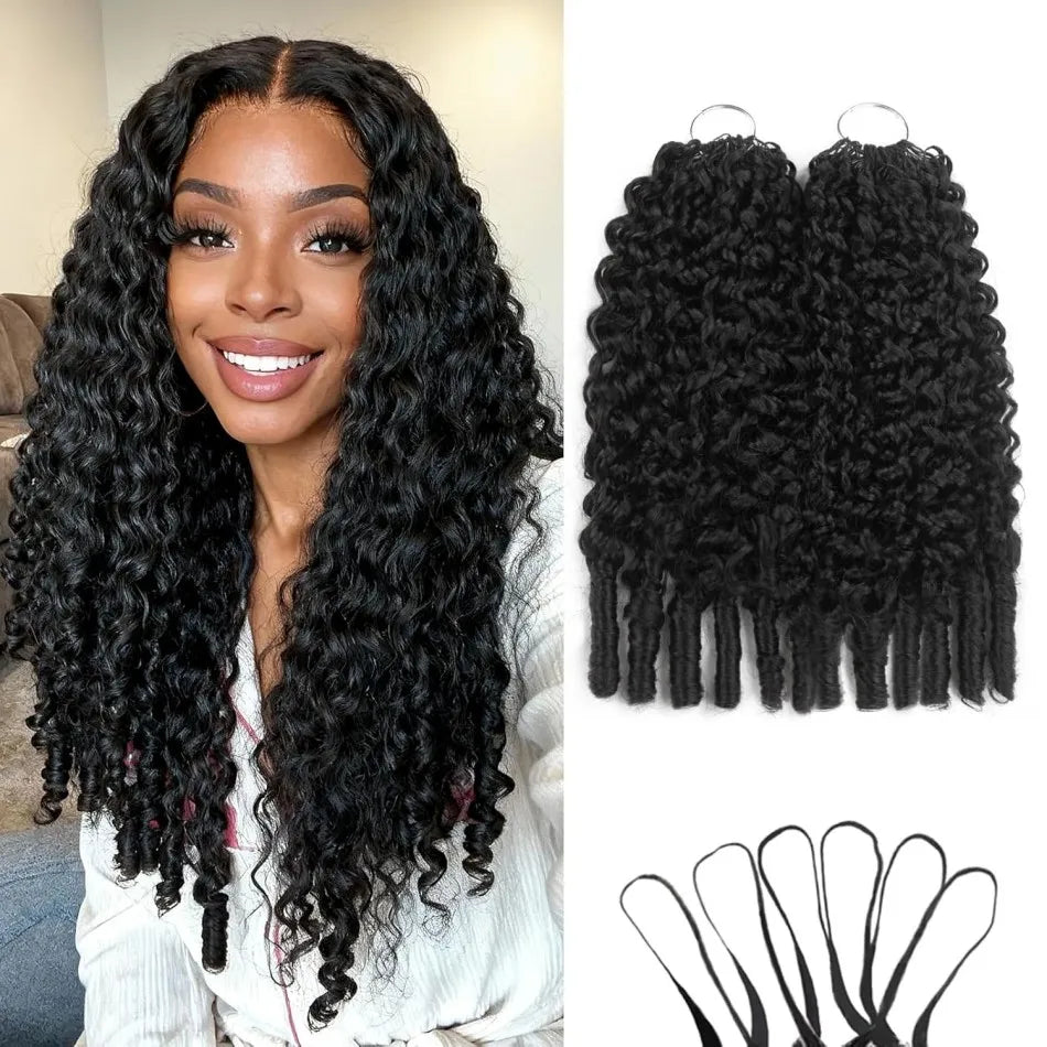 Smilegirl Burmese Curly Crochet Hair Remy Water Wave Bundles