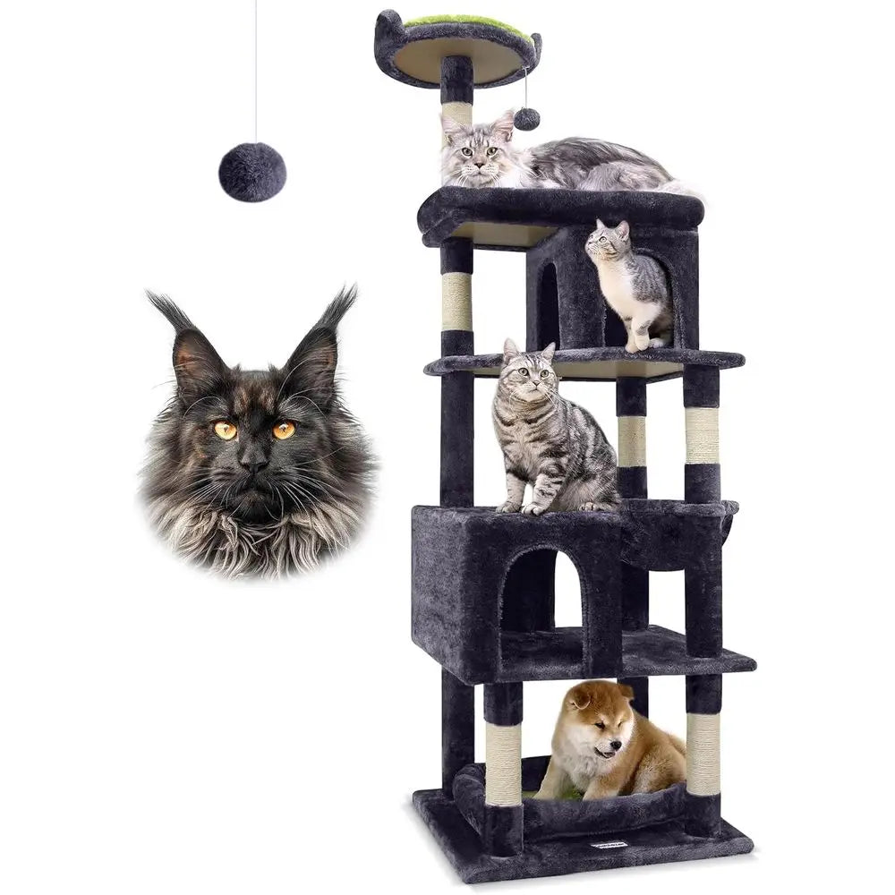 Heavy Duty Cat Tree Large Cats Durable Indoor Cat Tower
