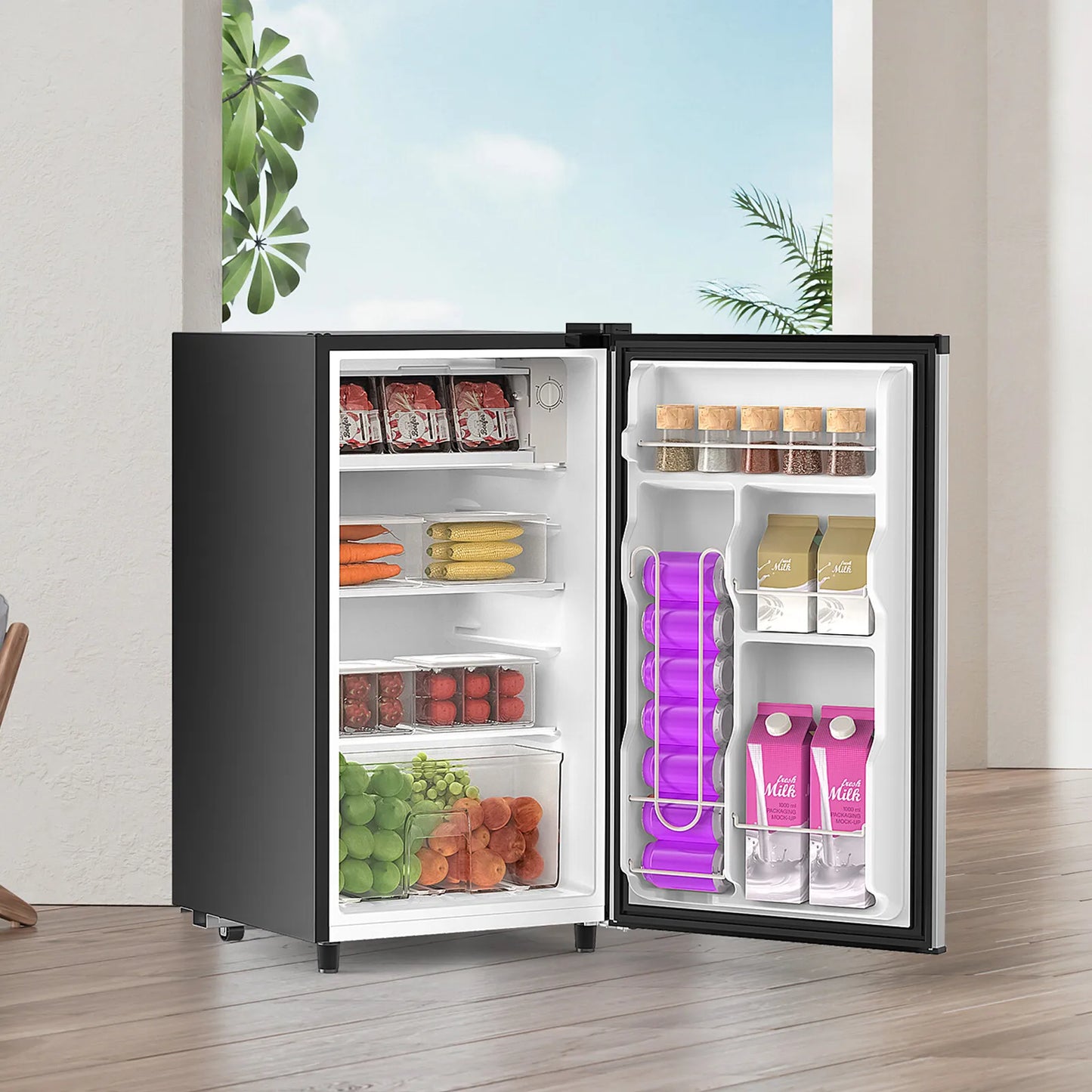 Capacity Quiet Refrigerator With Freezer Compartment