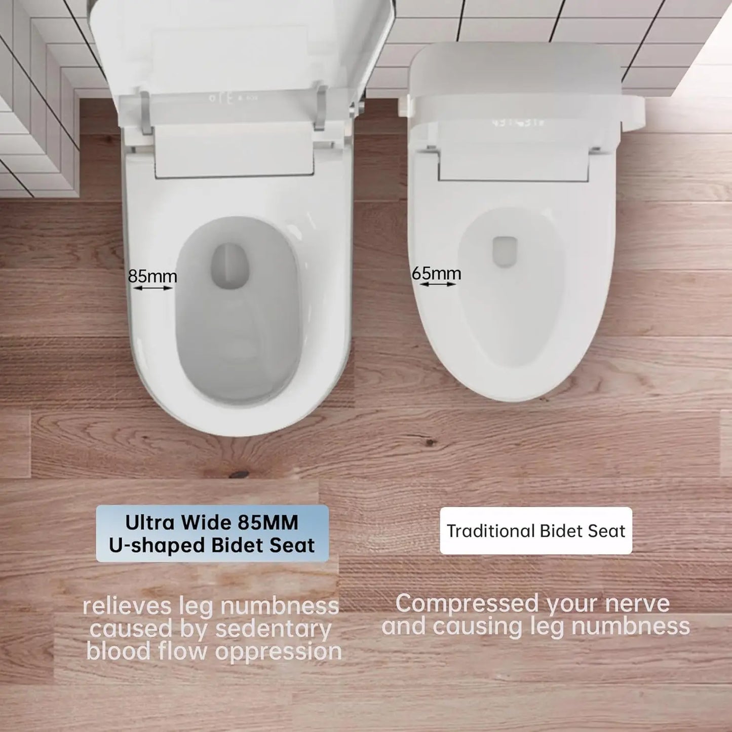 Elongated Tankless Smart Toilet With Bidet And Automatic Flush