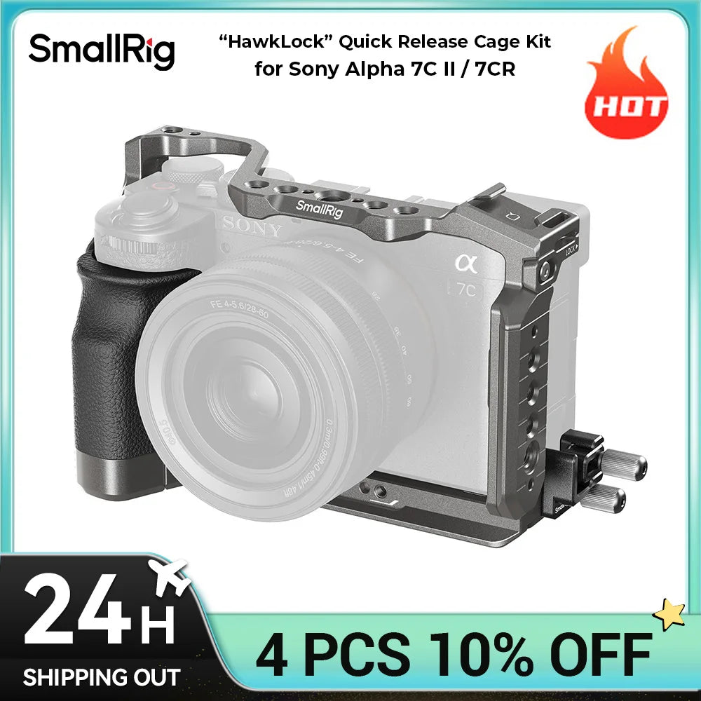 SmallRig HawkLock Quick Release Cage Kit With Silicone Handle