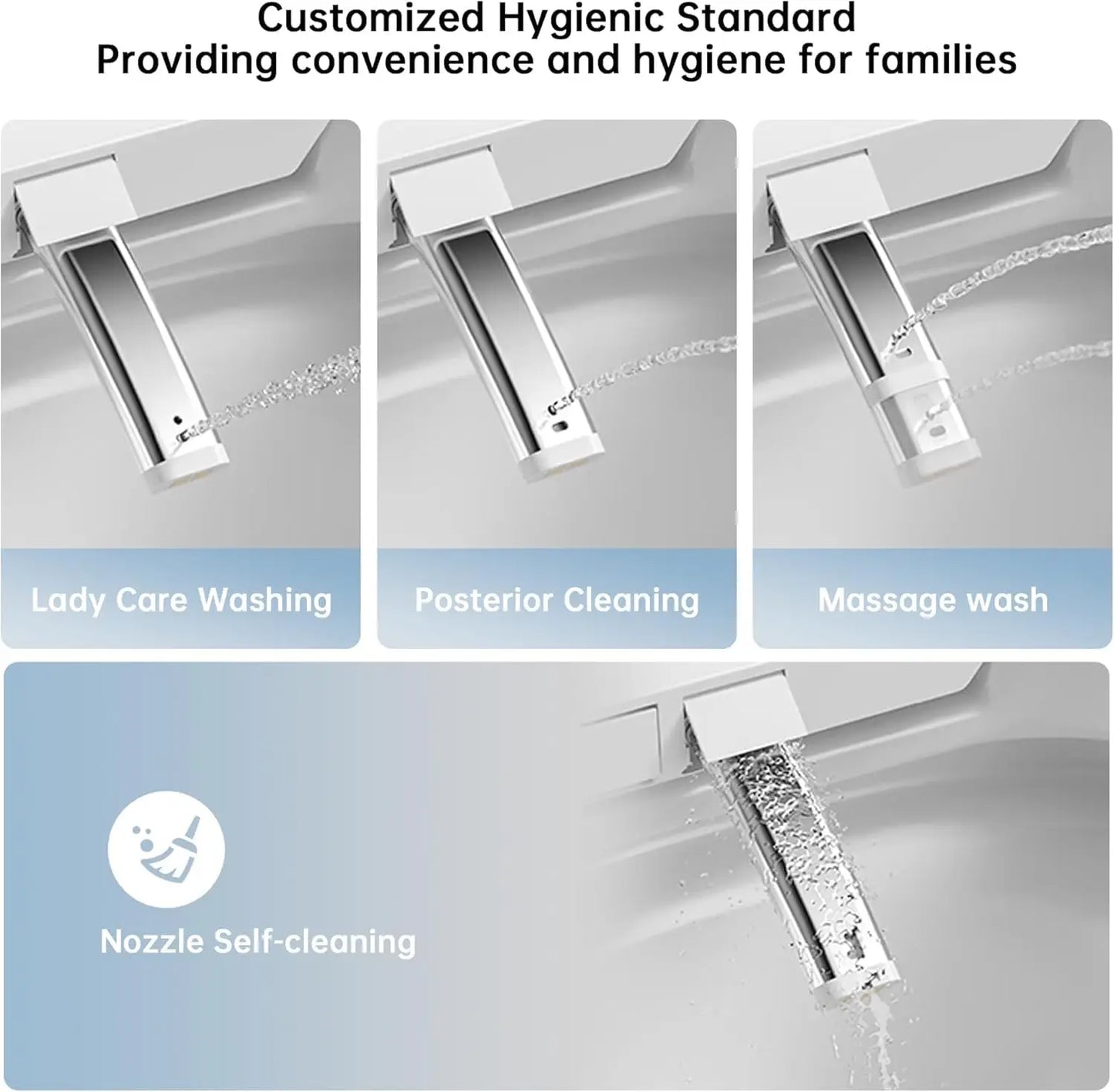 Elongated Tankless Smart Toilet With Bidet And Automatic Flush