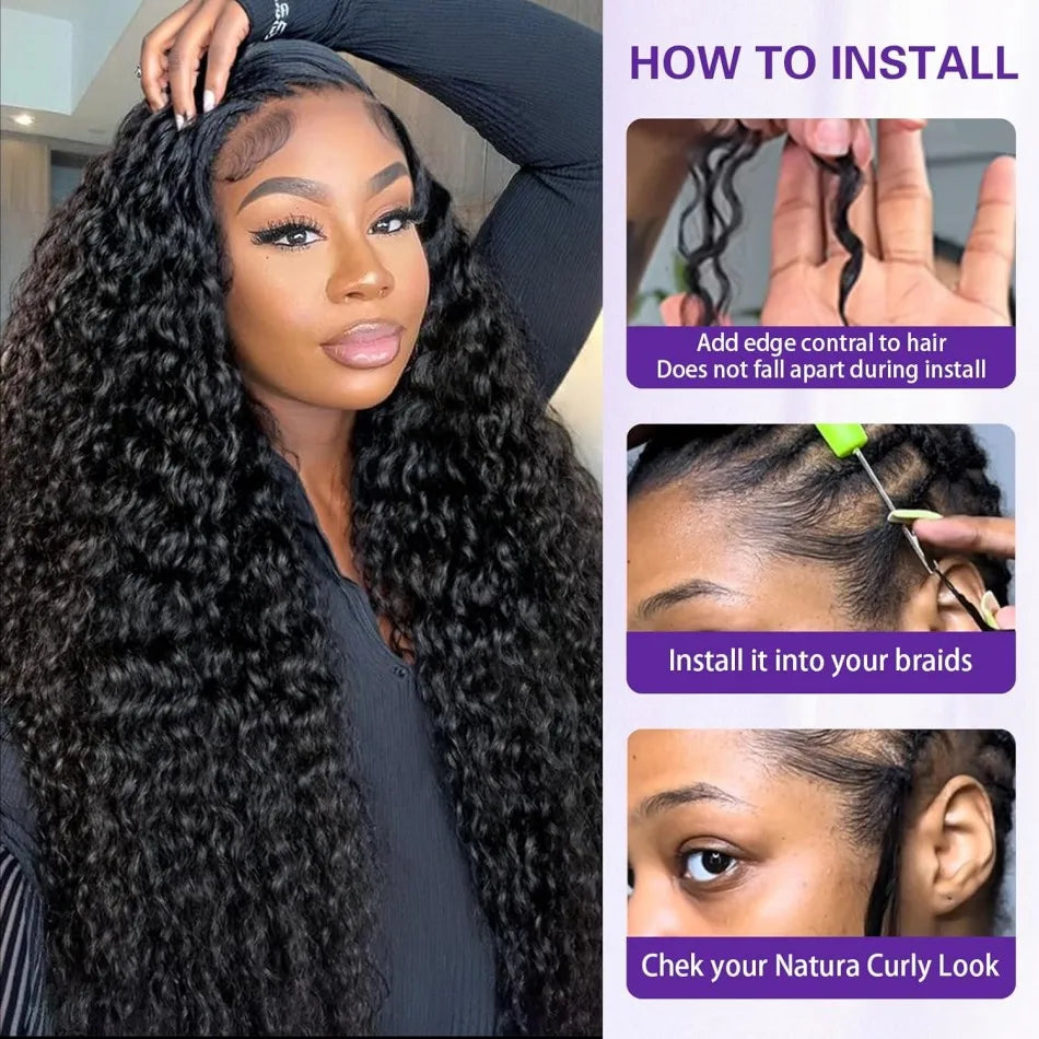 Smilegirl Burmese Curly Crochet Hair Remy Water Wave Bundles
