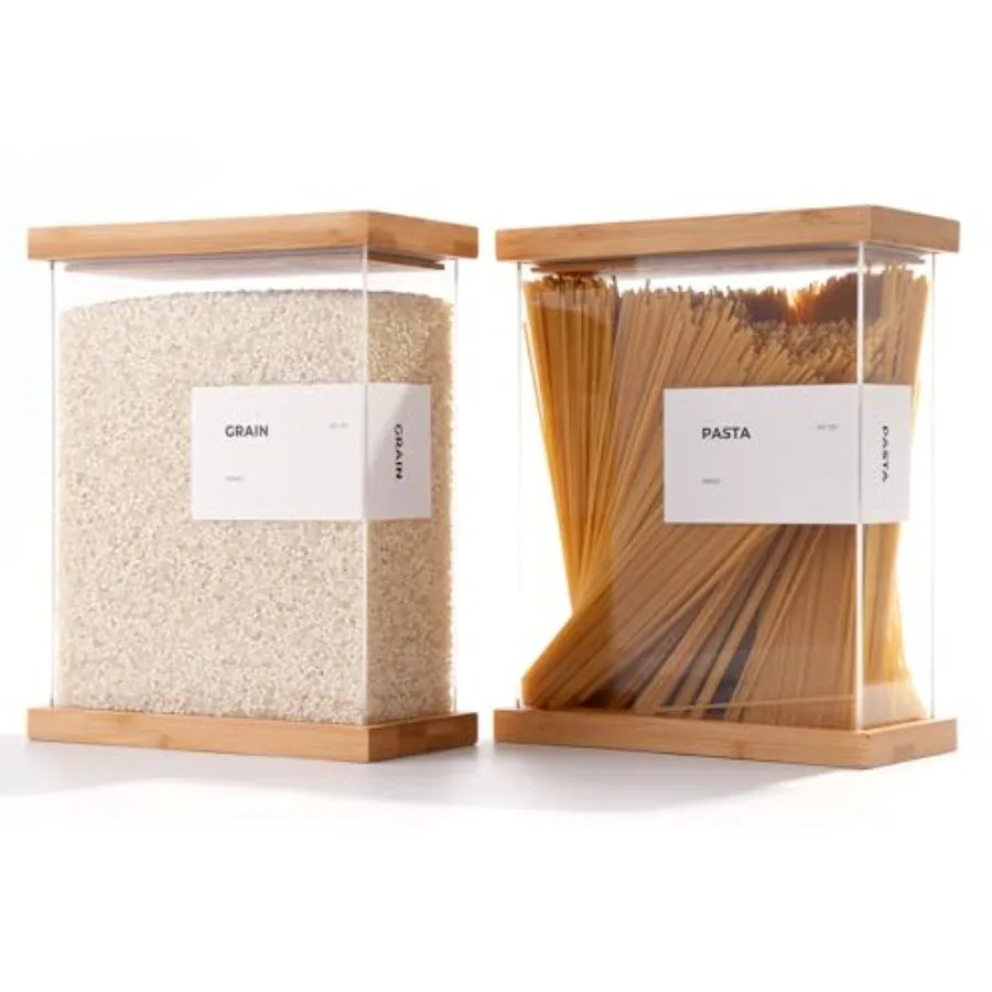 Apt 1101 Bamboo Food Dispenser Airtight Pantry Storage