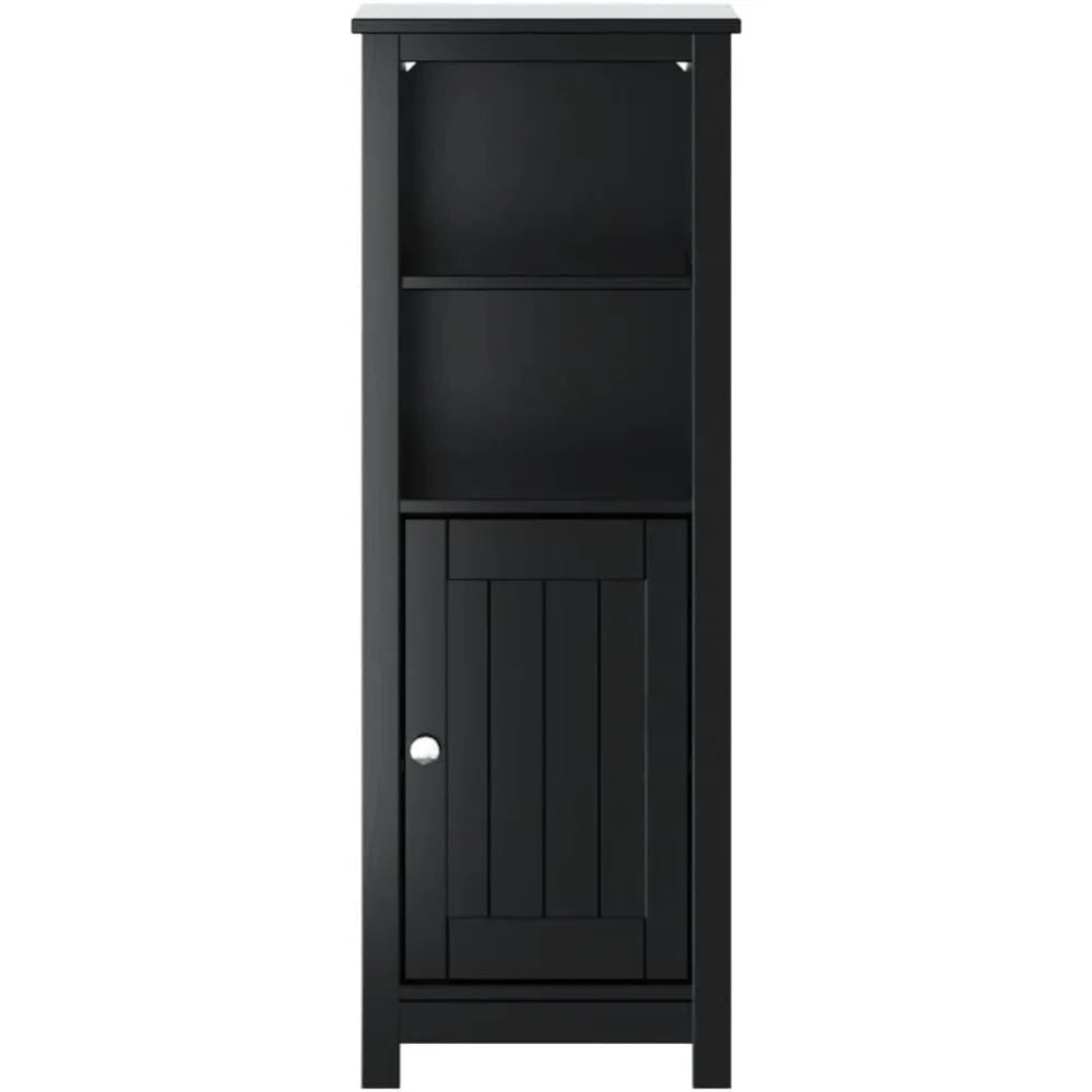 Solid Pine Wood Free Standing Bathroom Cabinet Organizer