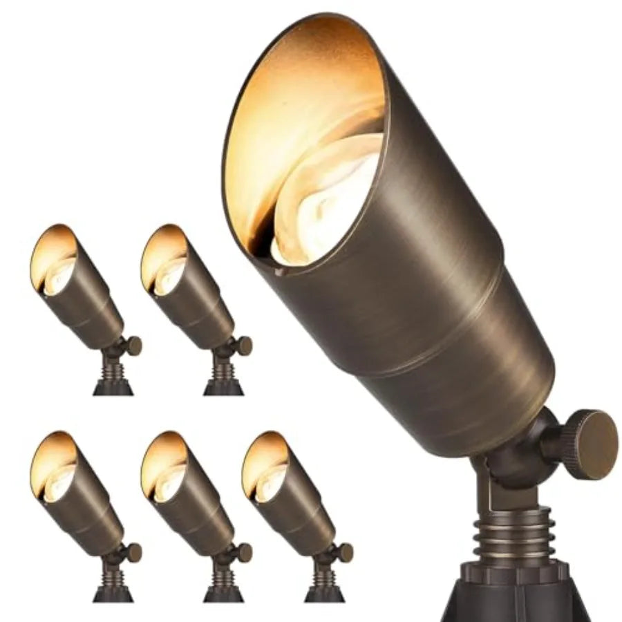 Solid Brass Outdoor Landscape Spotlight 12V LED Waterproof Up Lighting