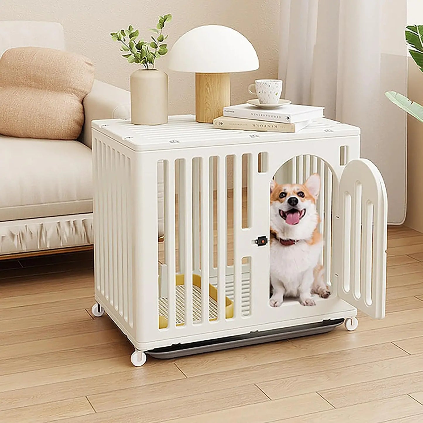 Kitten Enclosure Indoor Cat Cage With Wheel Lock Portable