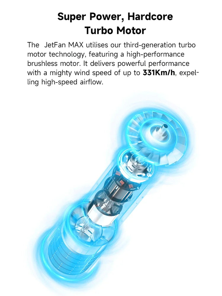 FeiyuTech JetFan Max Handheld Turbo Wind Blower For Powerful Air