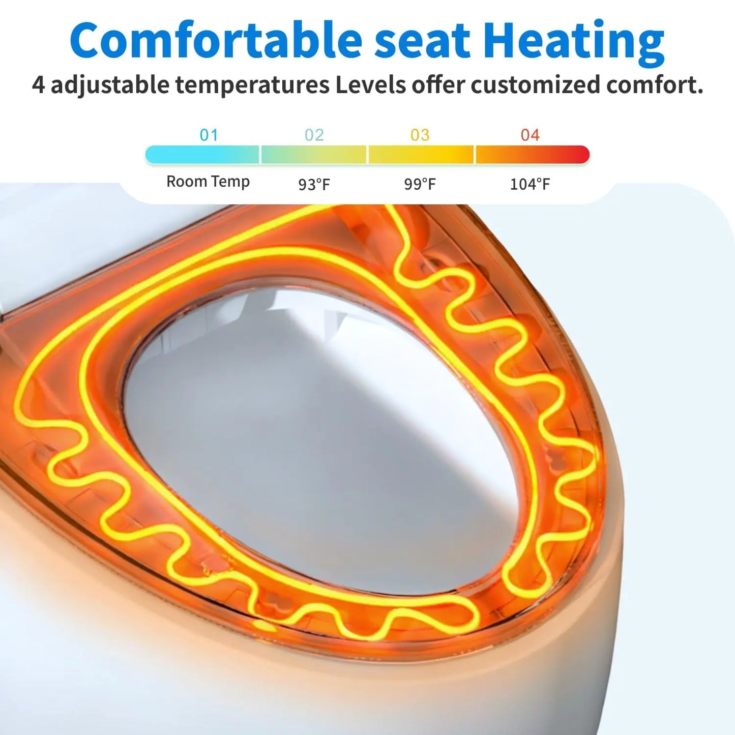 Smart One Piece Toilet With Auto Lid And Heated Seat