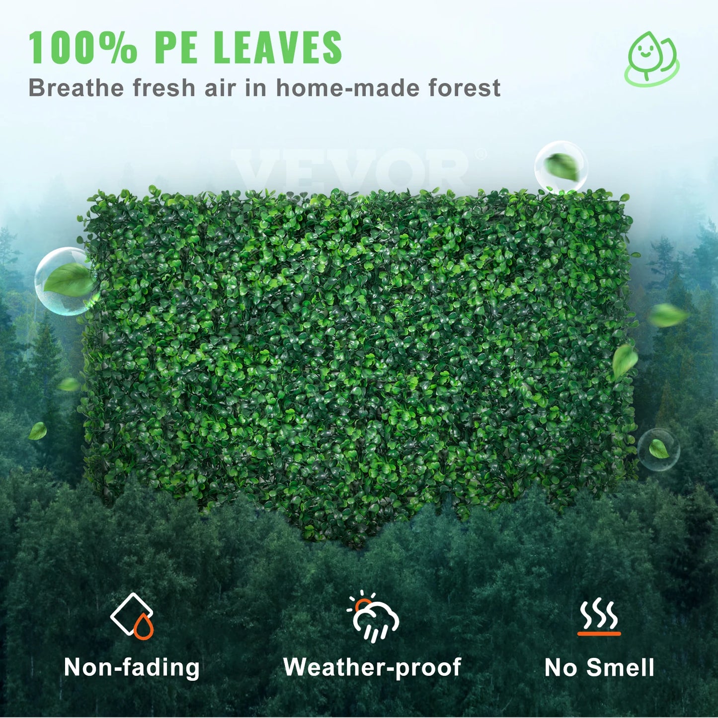 SucceBuy Artificial Boxwood Panels UV 24pcs Hedge Wall Backdrop