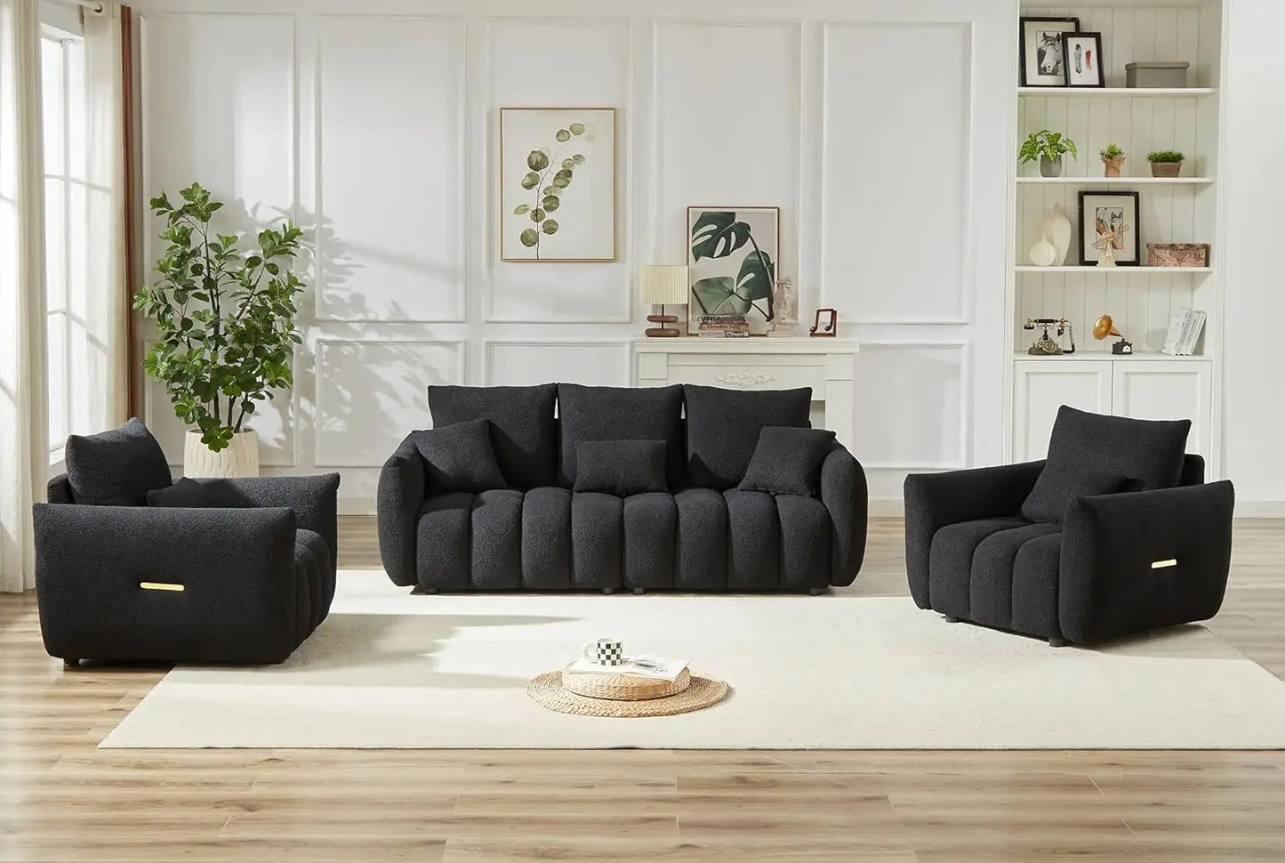 Teddy Sofa Set Of Three Cloud Boucle Modern Living Room