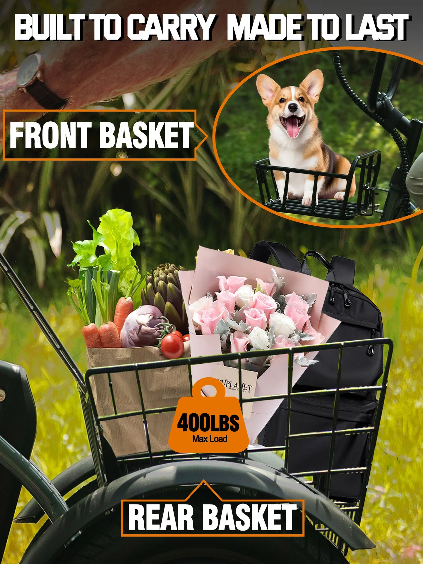 ESKUTE T300 Electric Trike With Foldable Frame And Fat Tires