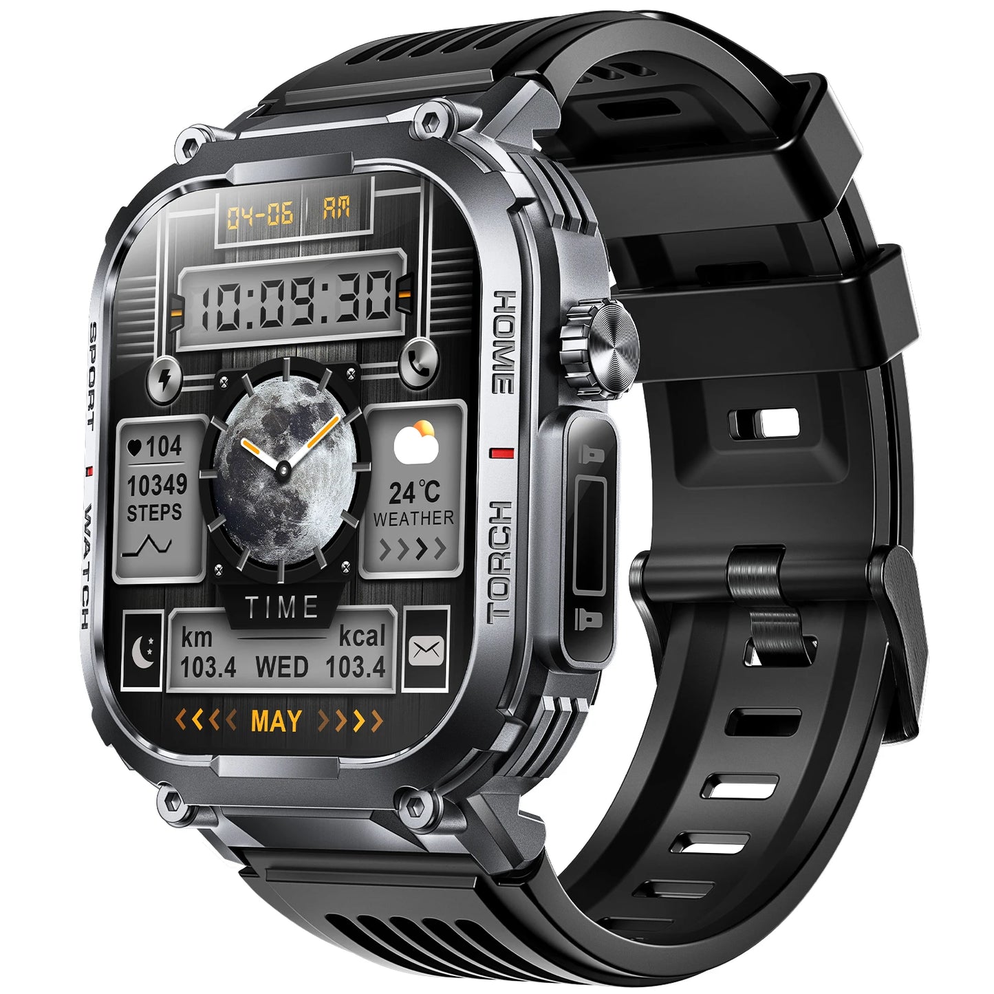 EIGIIS Smart Watch Men 3ATM Waterproof With Heart Rate