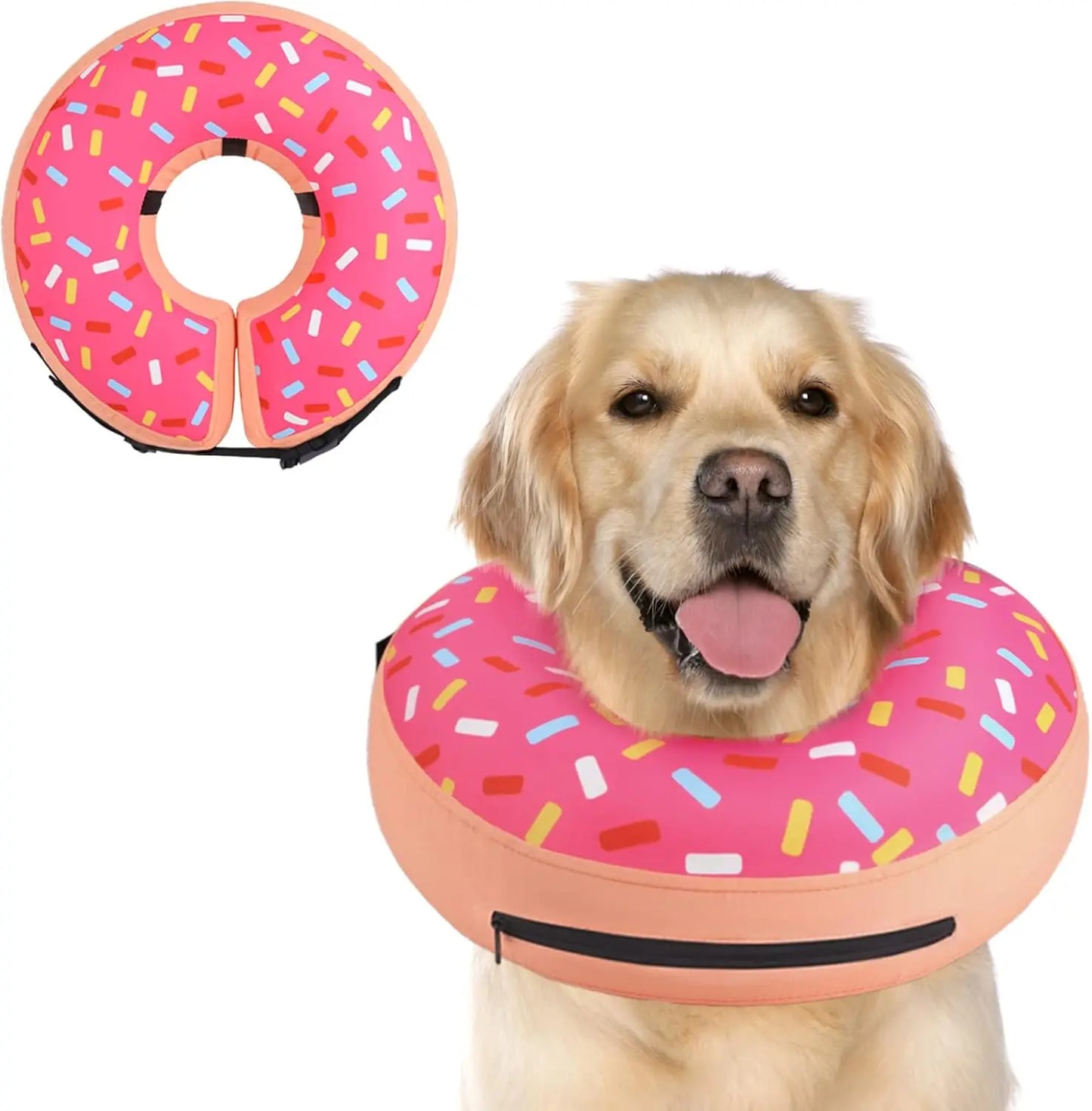 Inflatable Dog Cone Collar Alternative for Postoperative Recovery