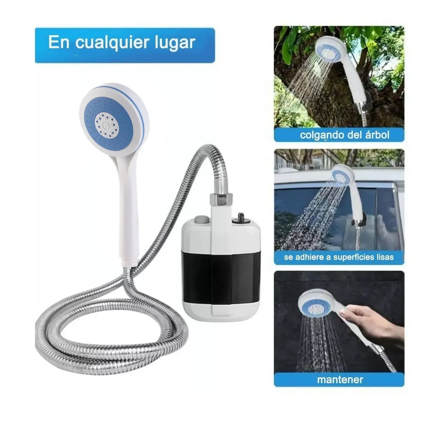 Portable Outdoor Shower For Camping And Travel Rechargeable Electric Pump