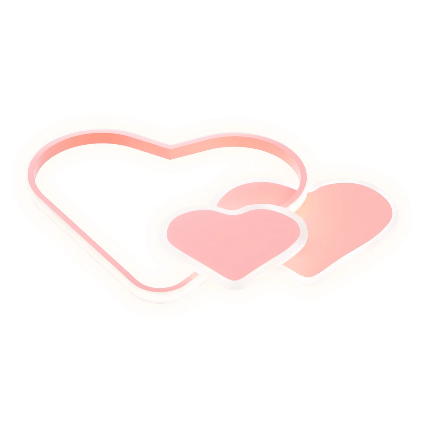 Heart Shaped LED Ceiling Lamp With Remote Control 36W