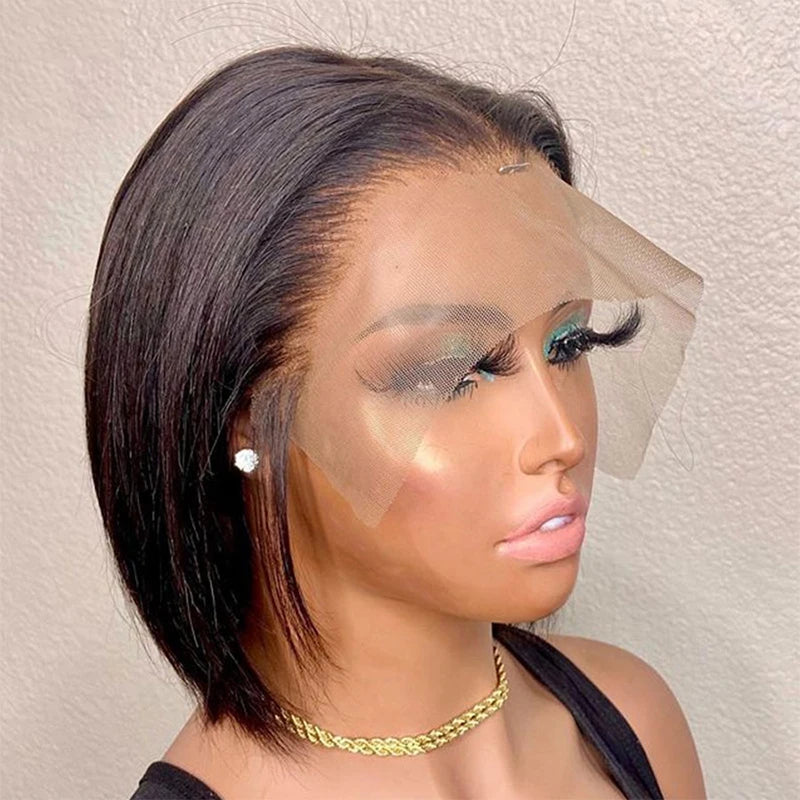 HJ WEAVE BEAUTY Short Bob Wig HD Lace Front