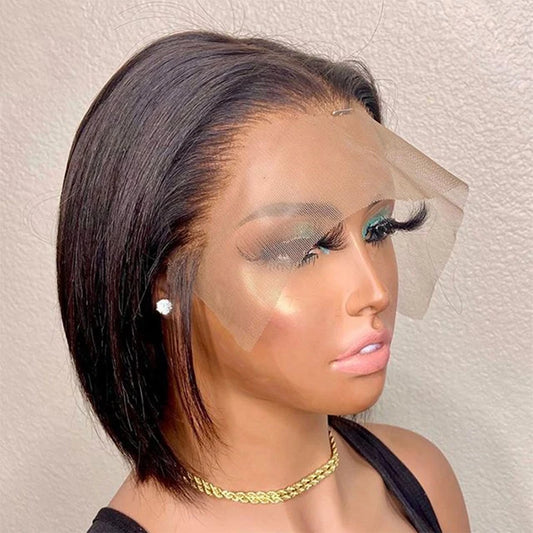 HJ WEAVE BEAUTY Short Bob Wig HD Lace Front