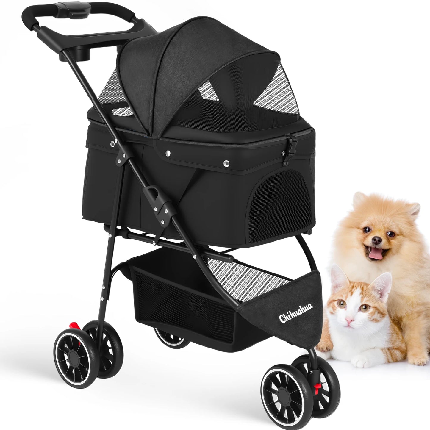 CHIHUAHUA 3 in 1 Pet Stroller With Removable Carrier