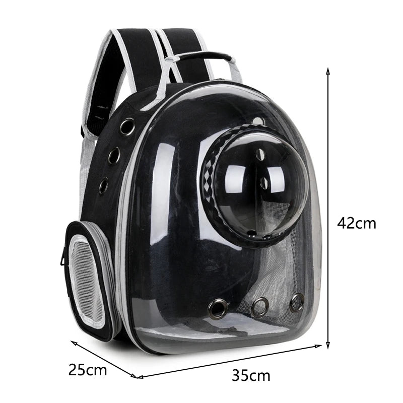 Space Pet Carrier Backpack For Cats And Small Dogs