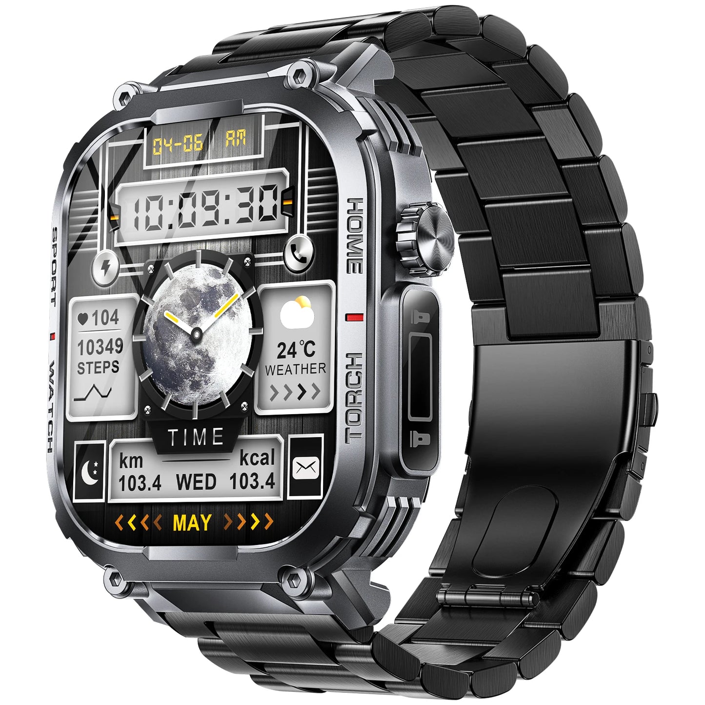 EIGIIS Smart Watch Men 3ATM Waterproof With Heart Rate