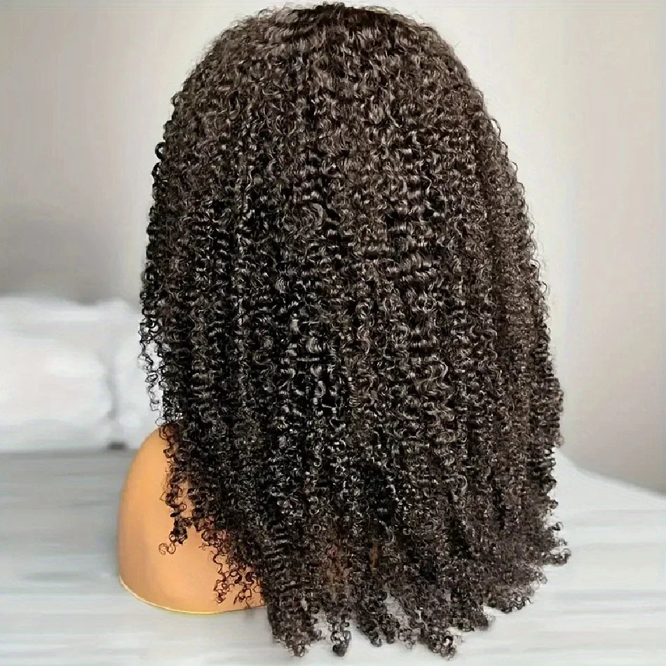 OKVOKV HD Transparent Deep Wave Lace Front Wig Human Hair