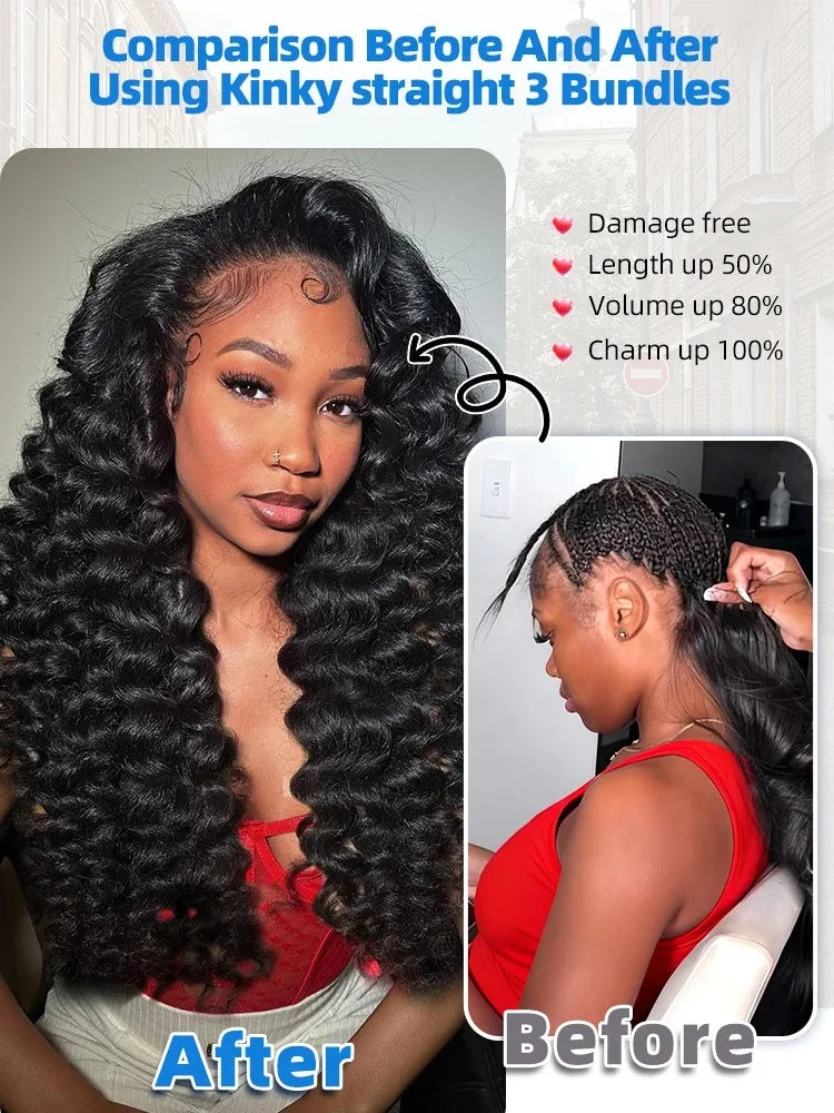 Smilegirl Remy Brazilian Virgin Loose Wave Hair Bundles Extensions