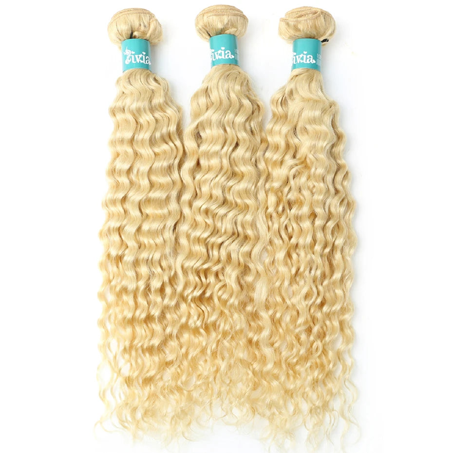 Lalabobo Deep Wave Brazilian Remy Human Hair Bundles