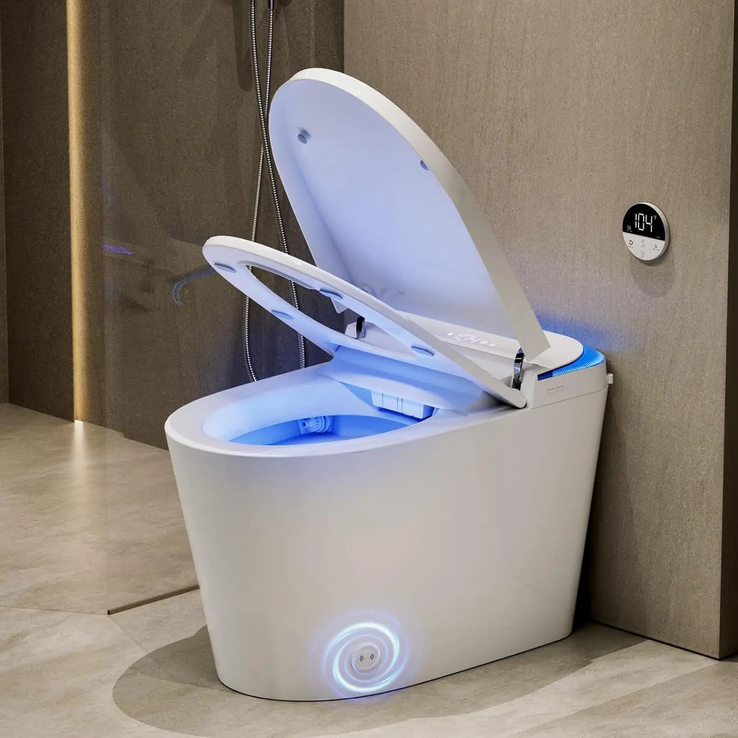 Smart One Piece Toilet With Auto Lid And Heated Seat