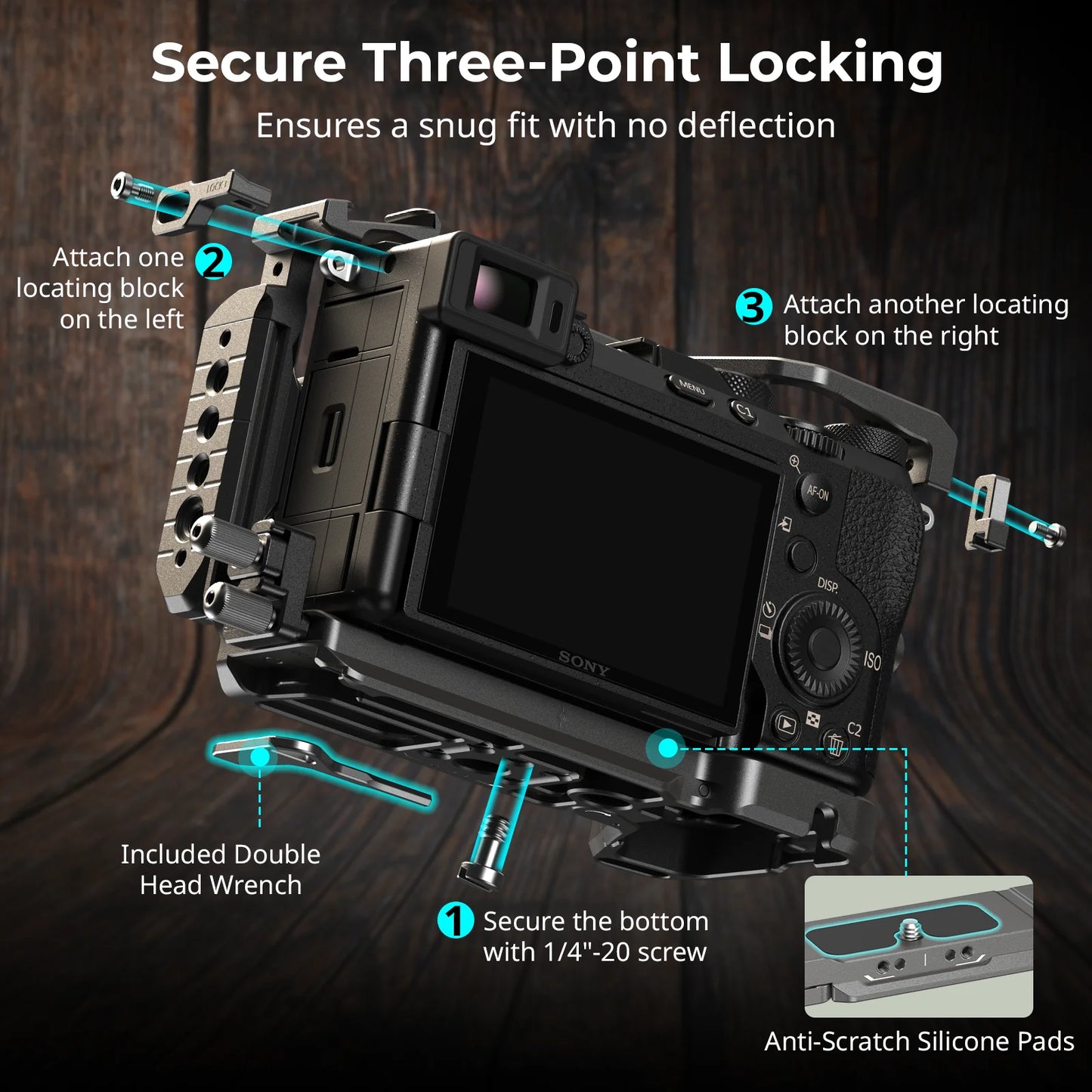 SmallRig HawkLock Quick Release Cage Kit With Silicone Handle