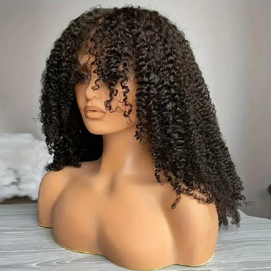 OKVOKV HD Transparent Deep Wave Lace Front Wig Human Hair