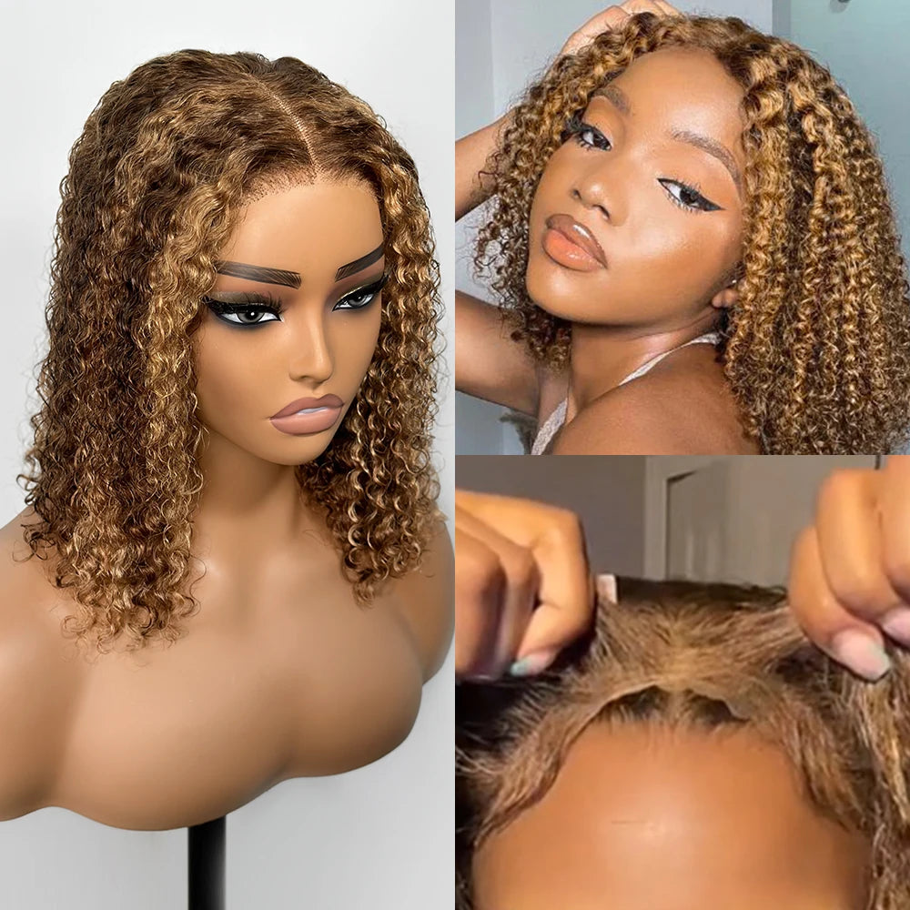 Inksoda Glueless Deep Wave HD Lace Front Wig Brazilian Hair