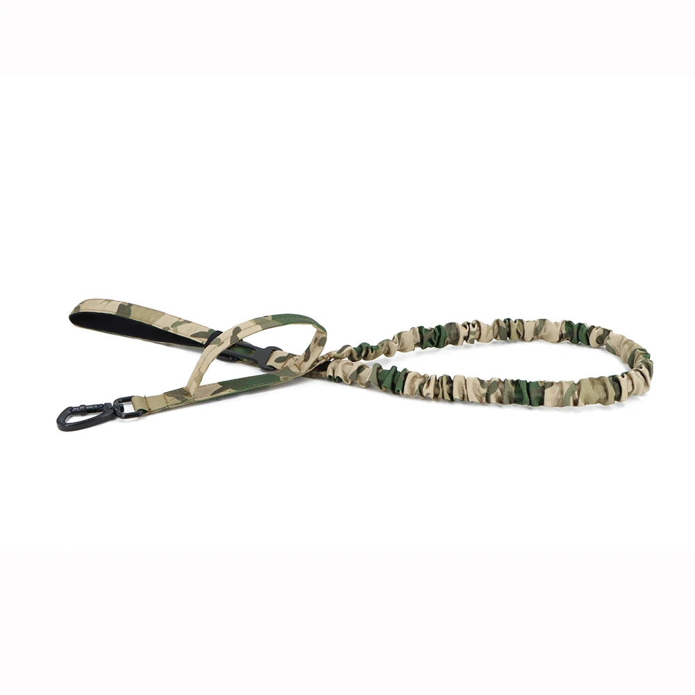 PETRAVELCN Military Dog Leash Adjustable Quick Release Dual Handle