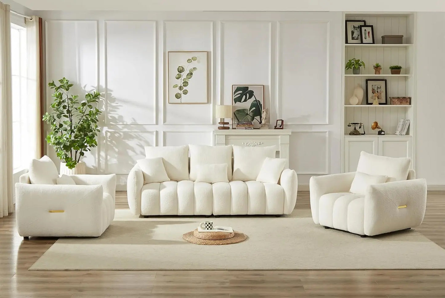 Teddy Sofa Set Of Three Cloud Boucle Modern Living Room