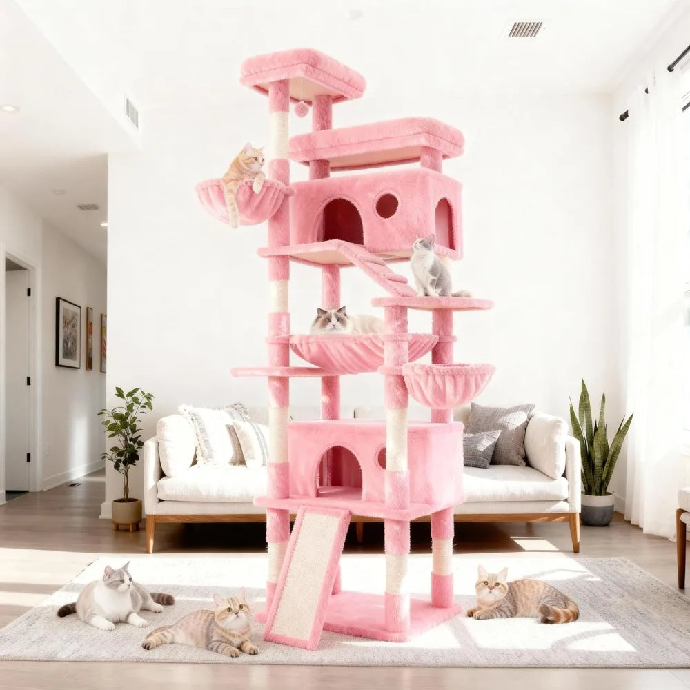 Cat Tree Tower With Scratching Posts Perches And Caves