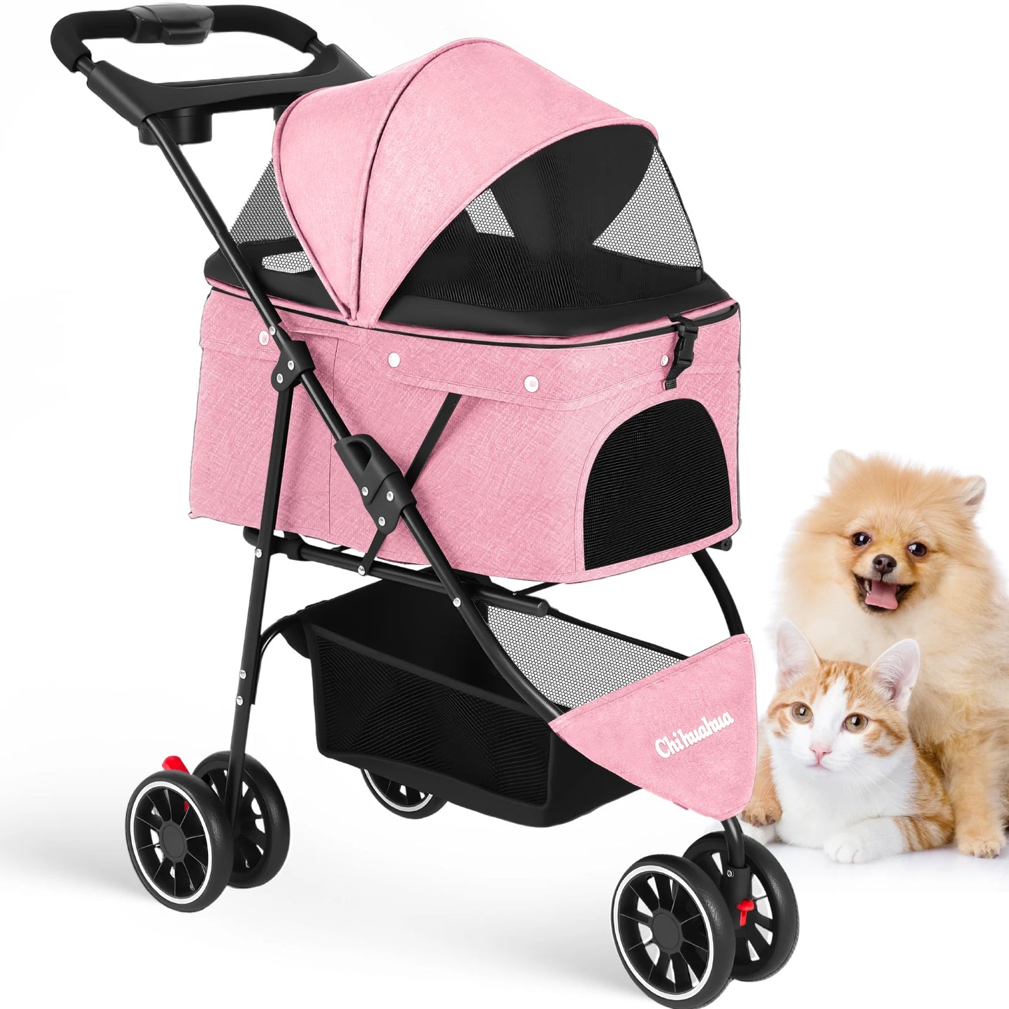 CHIHUAHUA 3 in 1 Pet Stroller With Removable Carrier