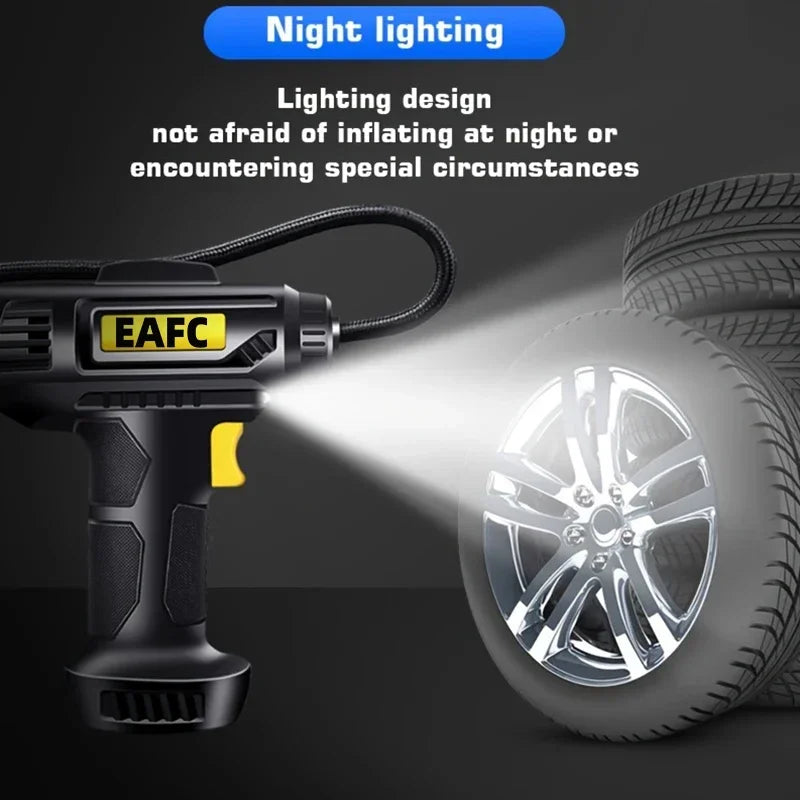 EAFCE Portable Car Tire Inflator 150 PSI Battery Pump