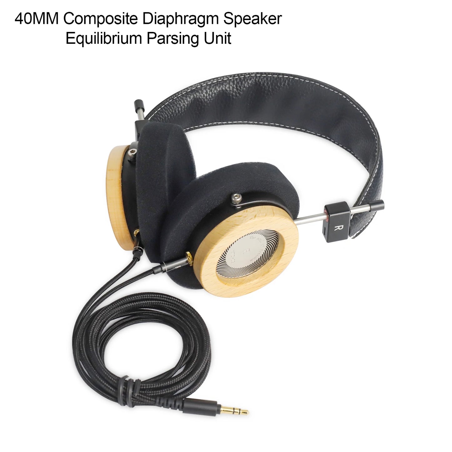 Okcsc WTD-3 Maple Wooden On-Ear Headphones With 40mm Drivers