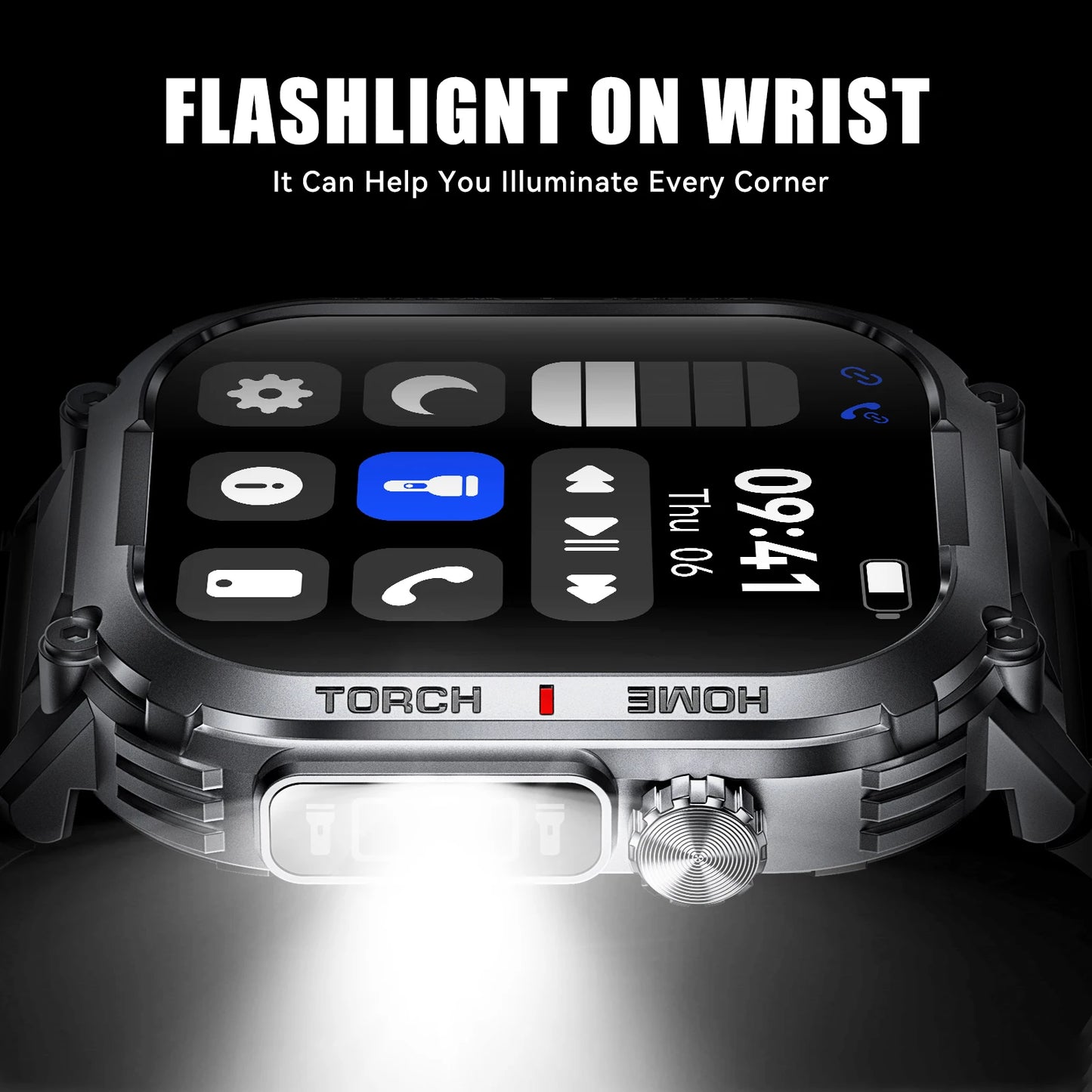 EIGIIS Smart Watch Men 3ATM Waterproof With Heart Rate