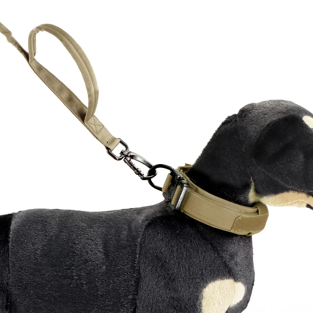 PETRAVELCN Military Dog Leash Adjustable Quick Release Dual Handle