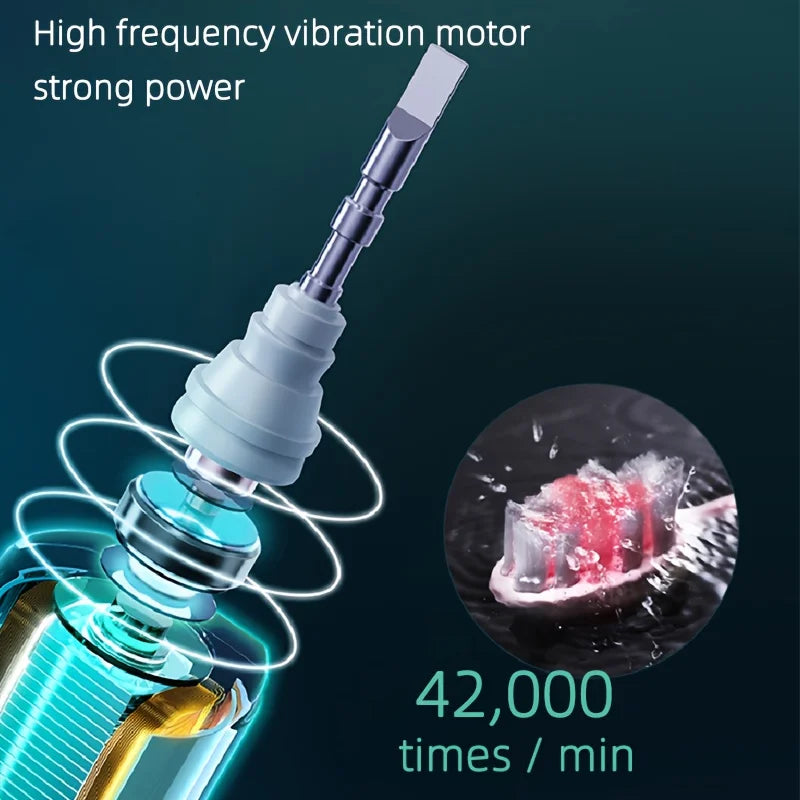 Electric Rotary Toothbrush With Timer USB Rechargeable